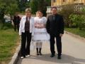 Vladimr Tetur s manelkou a dcerou